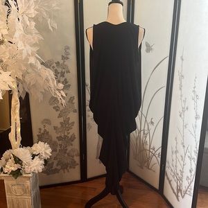 Zara Draped Low Back Sleeveless Dress, Black, Med-Large, NWT